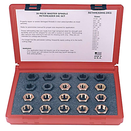 Lang Tools Master Spindle Rethreader Die Set 2599